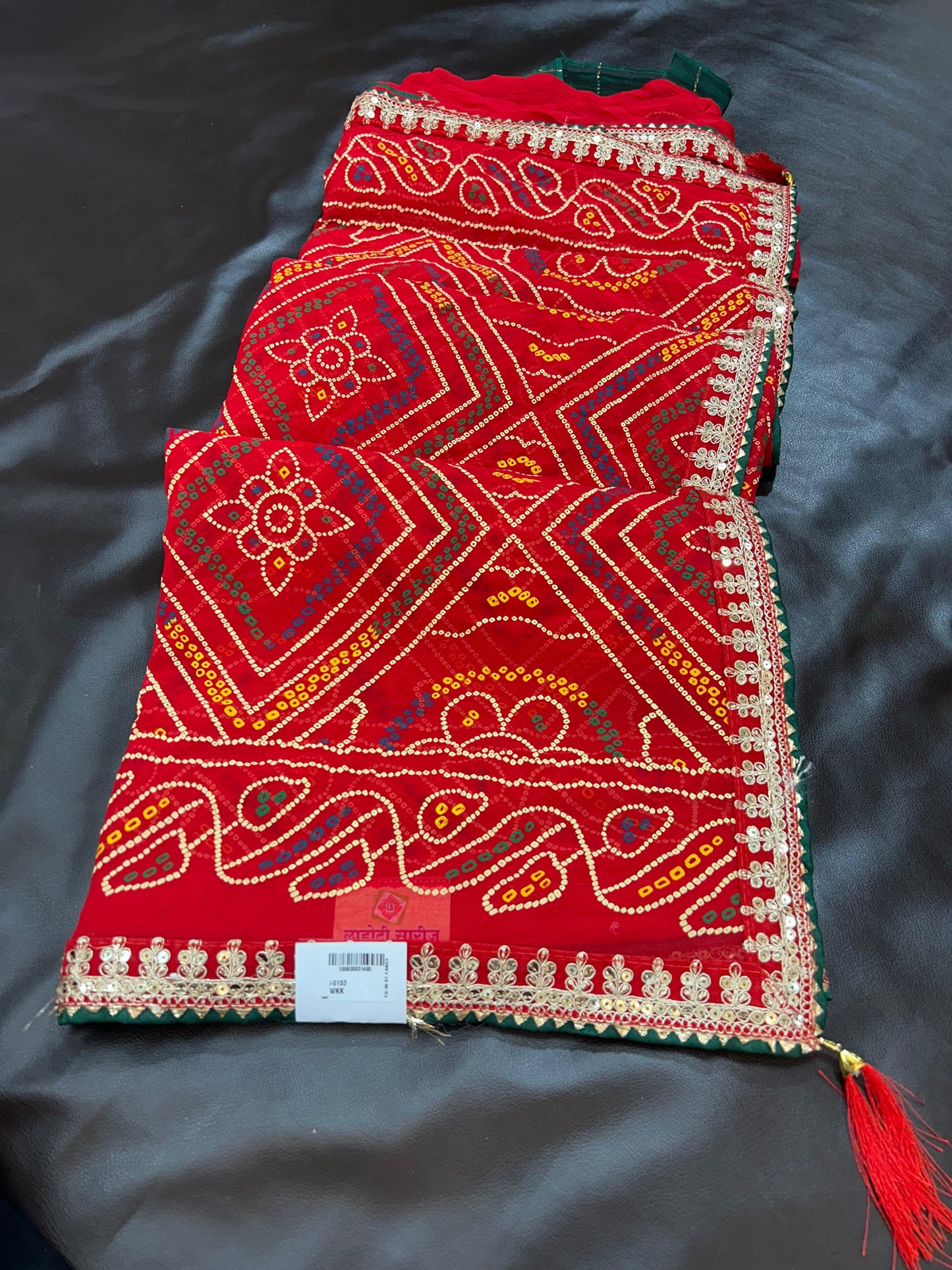 Gota Patti Bandhani Saree