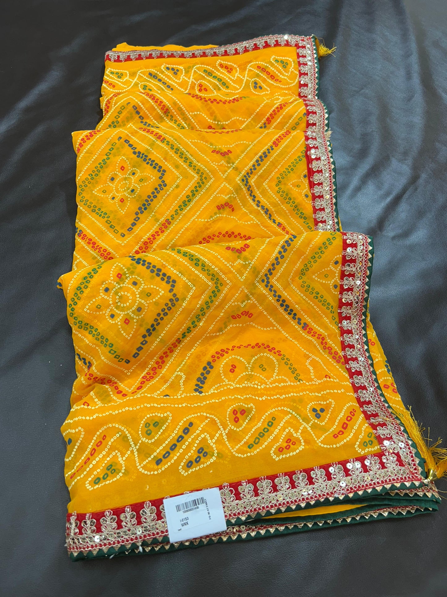 Gota Patti Bandhani Saree