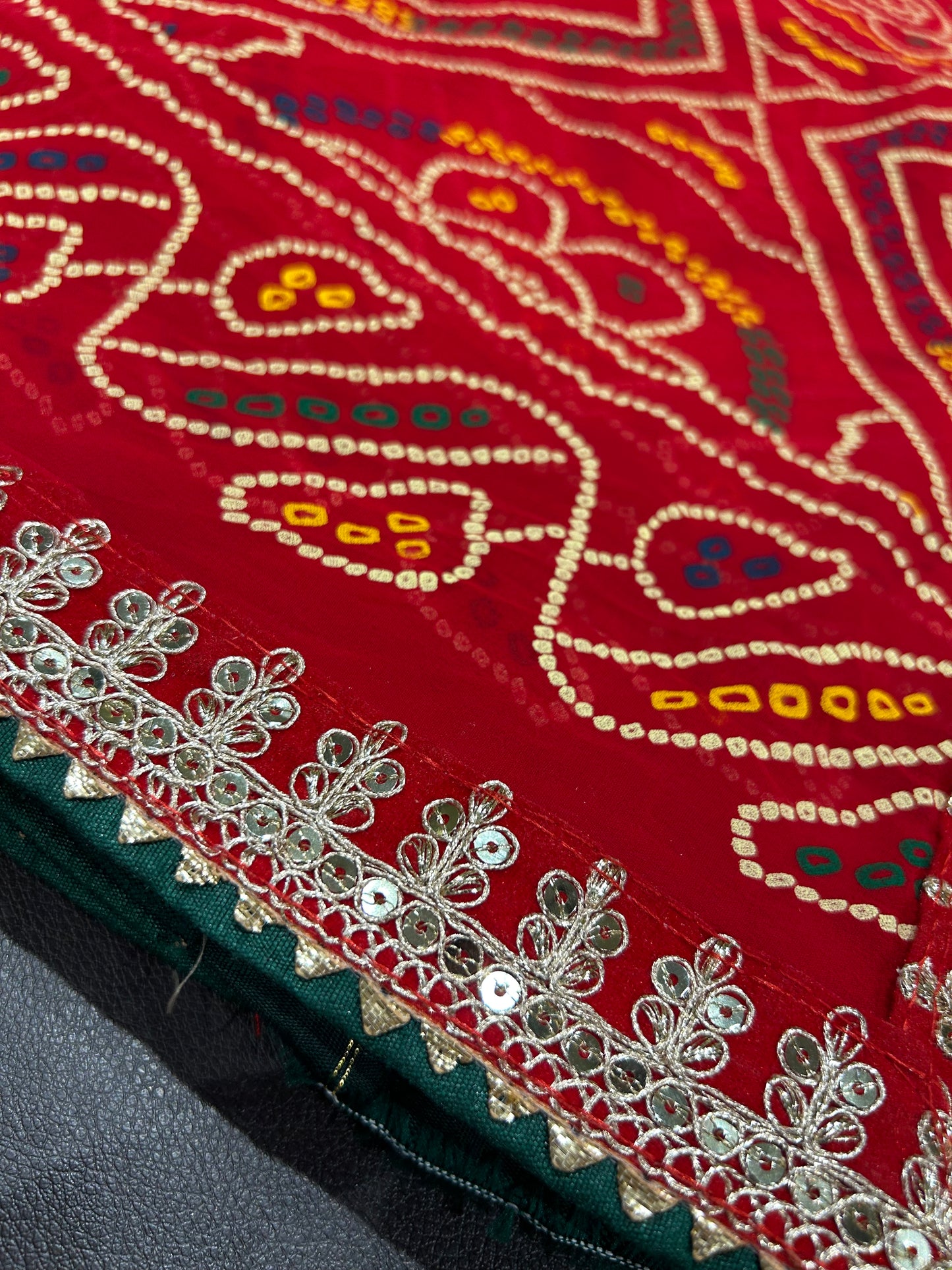 Gota Patti Bandhani Saree