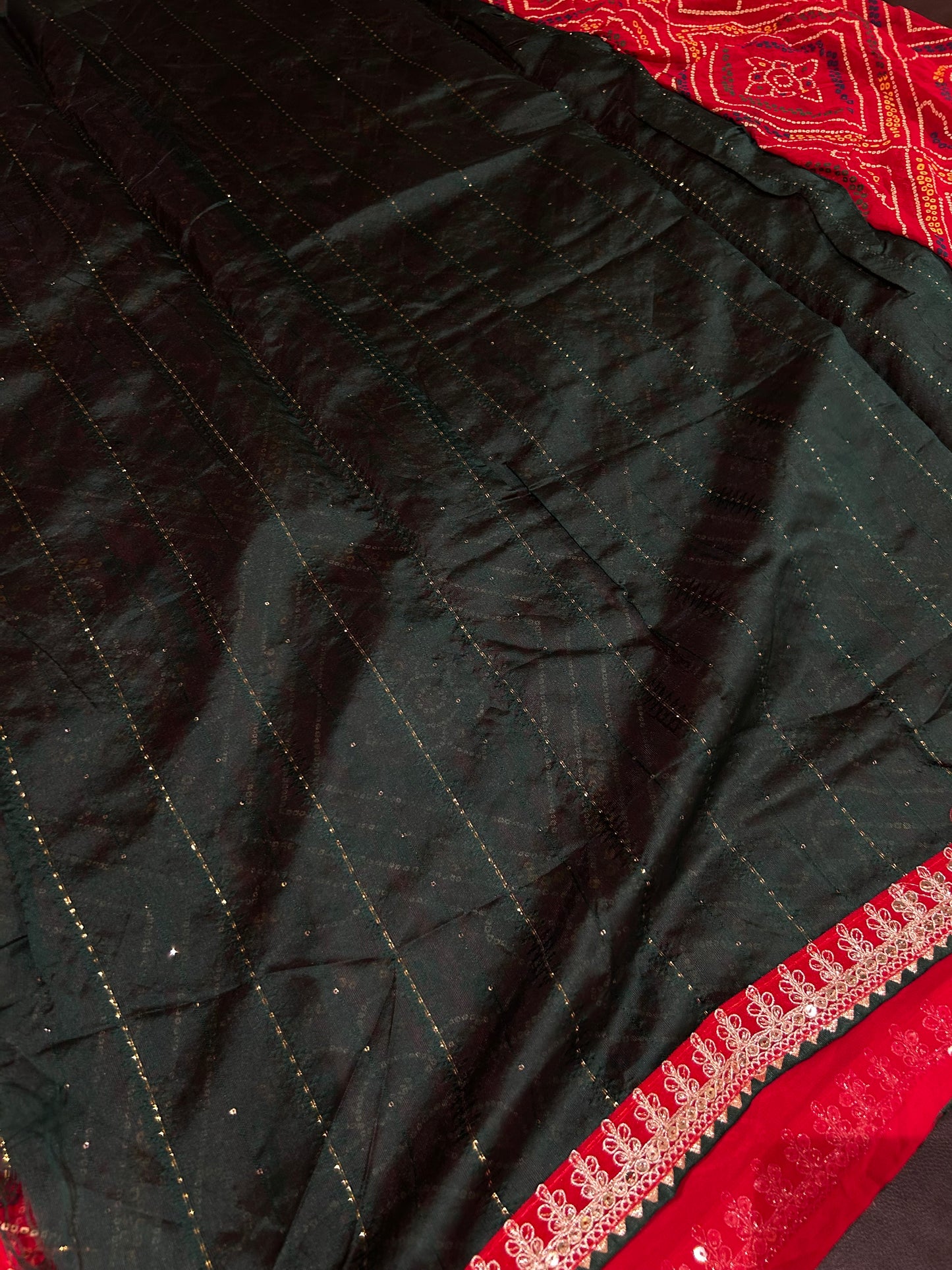 Gota Patti Bandhani Saree