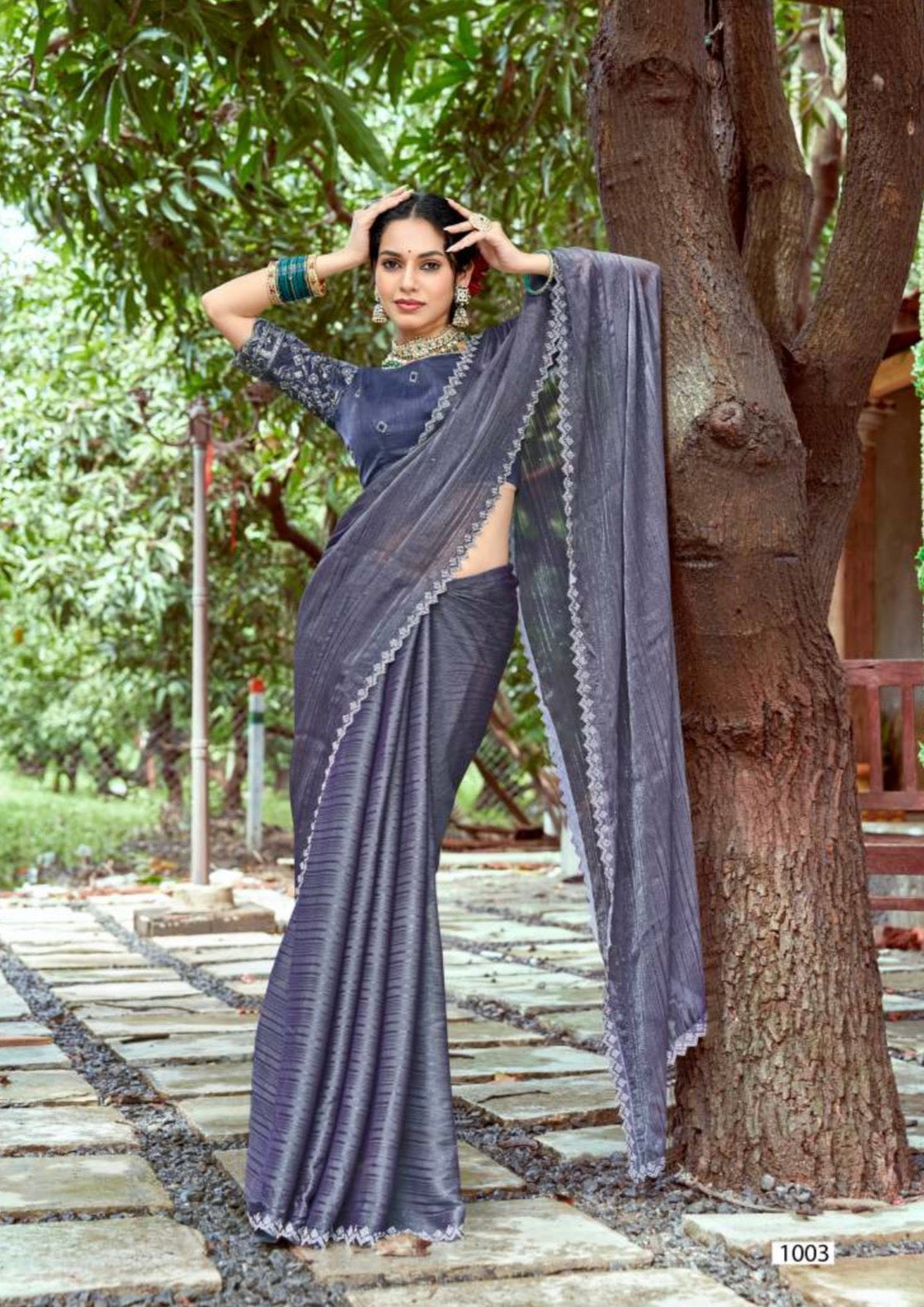 Crush Designer Blouse Saree