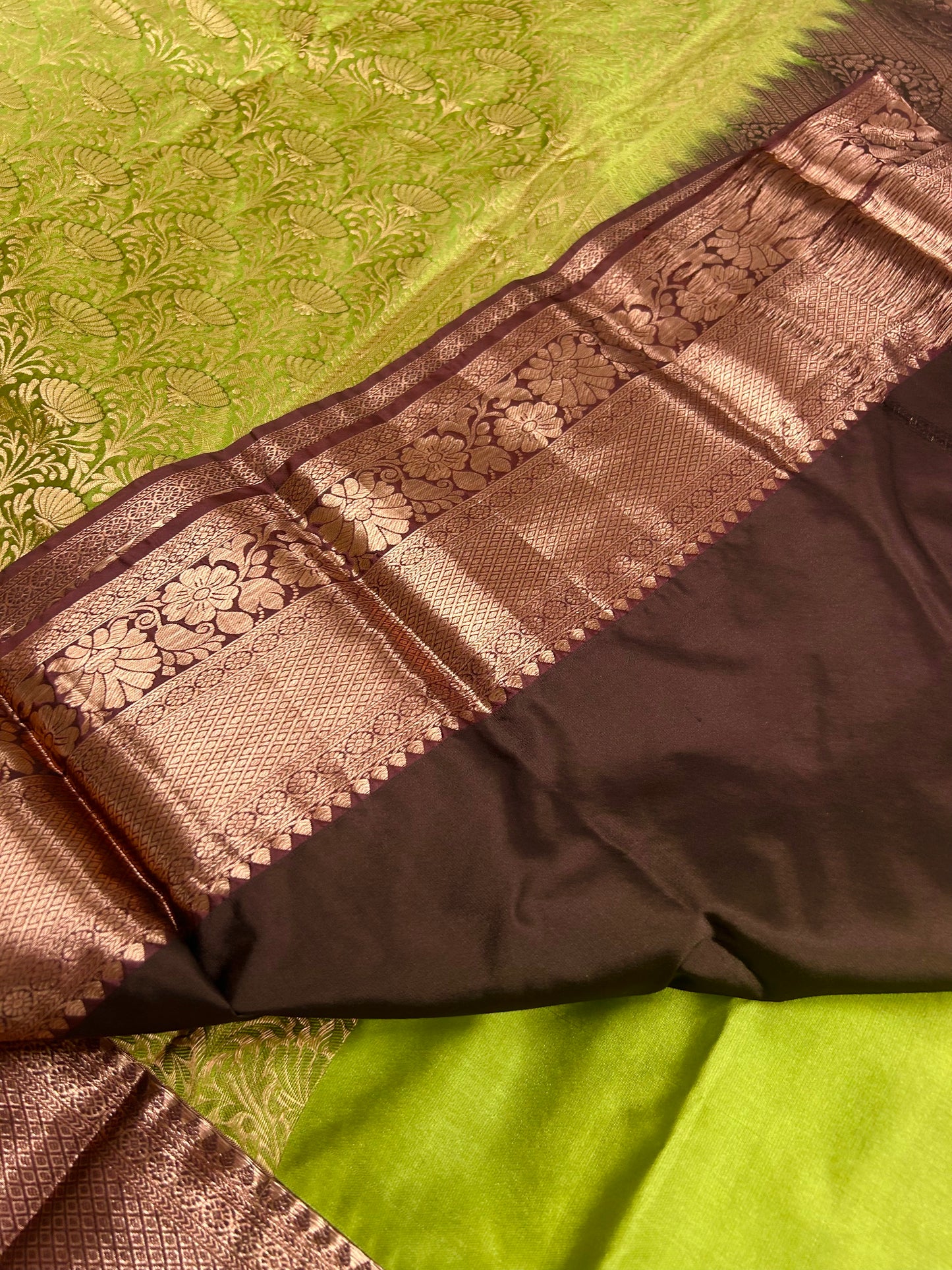 Brocket Kanjivaram Saree