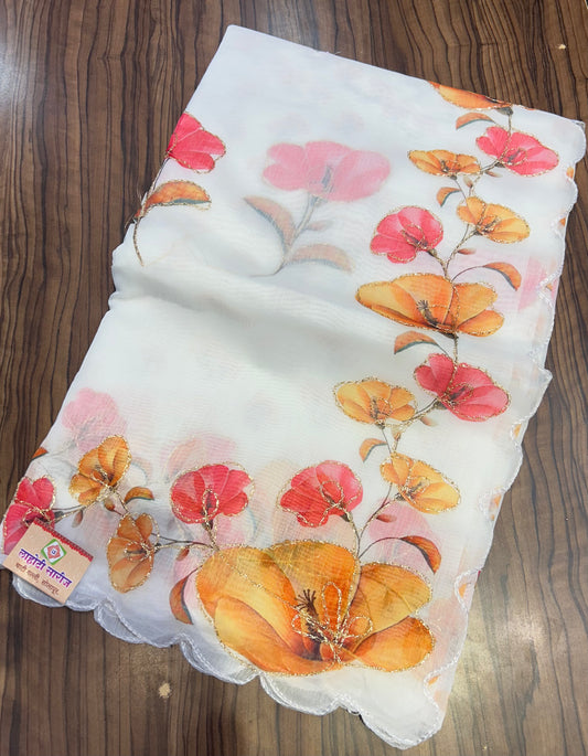 Fine Mulmul Cotton Saree