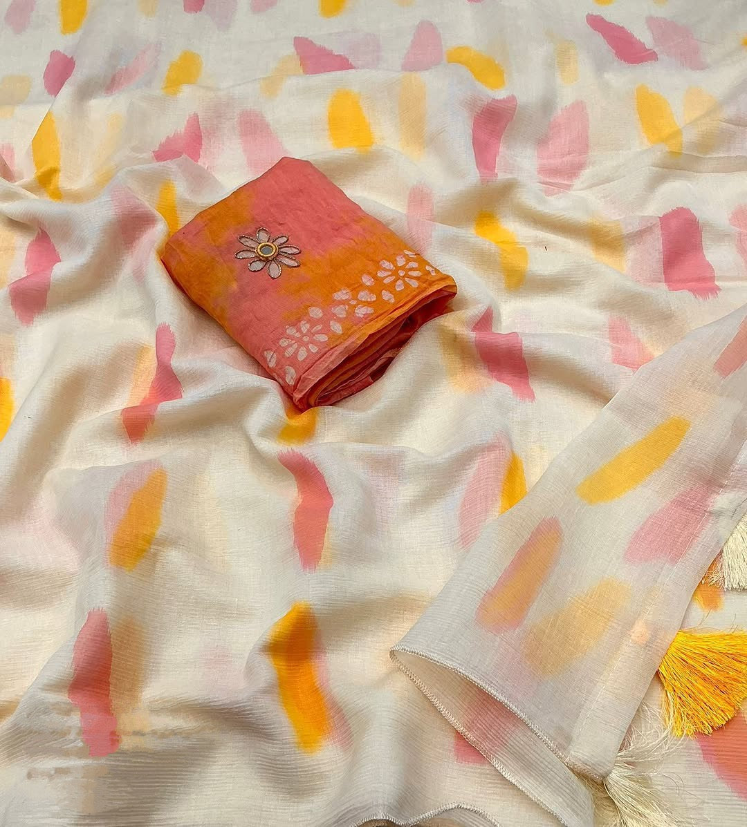 Priyanshi Cotton With Fancy Blouse