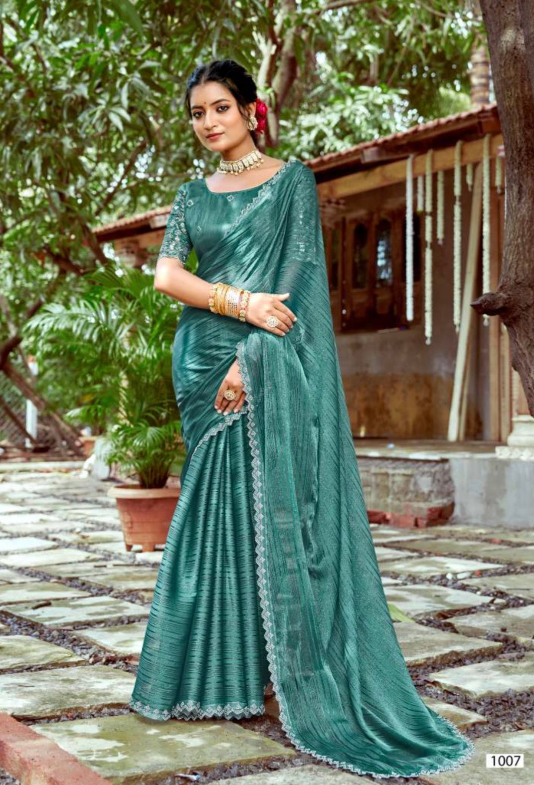 Crush Designer Blouse Saree