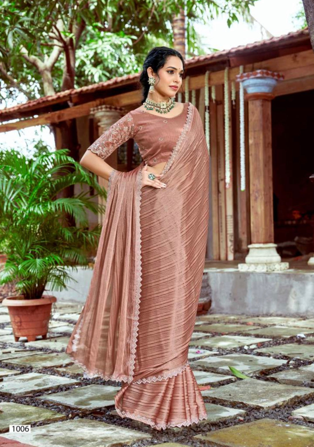 Crush Designer Blouse Saree