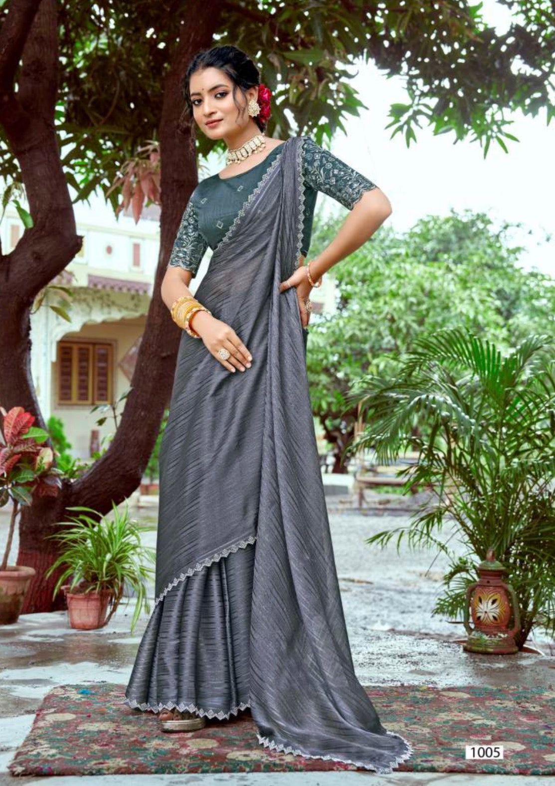 Crush Designer Blouse Saree