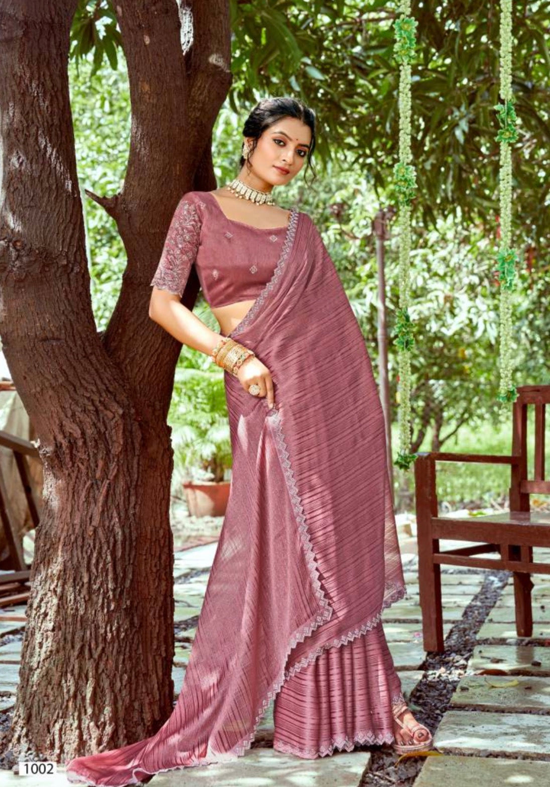 Crush Designer Blouse Saree