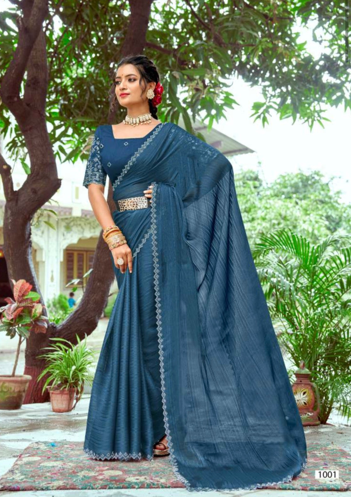 Crush Designer Blouse Saree
