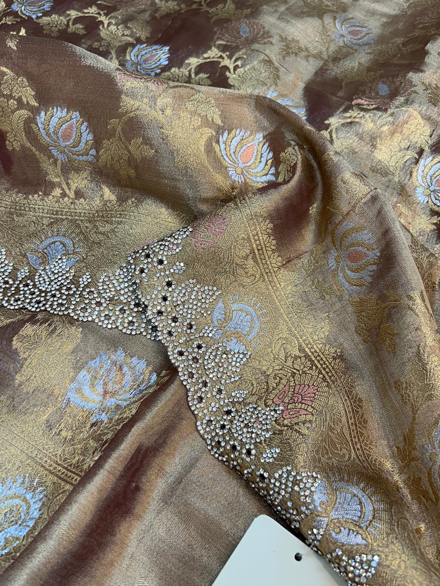 Golden Work Tissue Saree