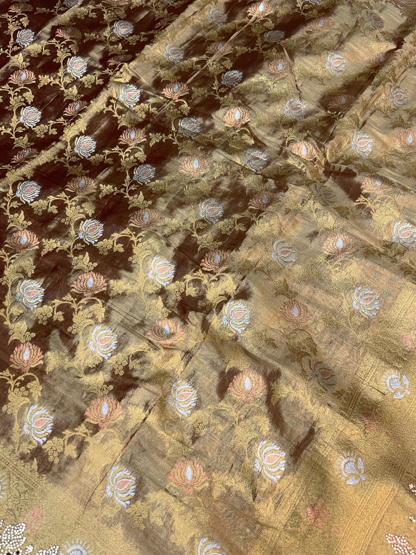 Golden Work Tissue Saree