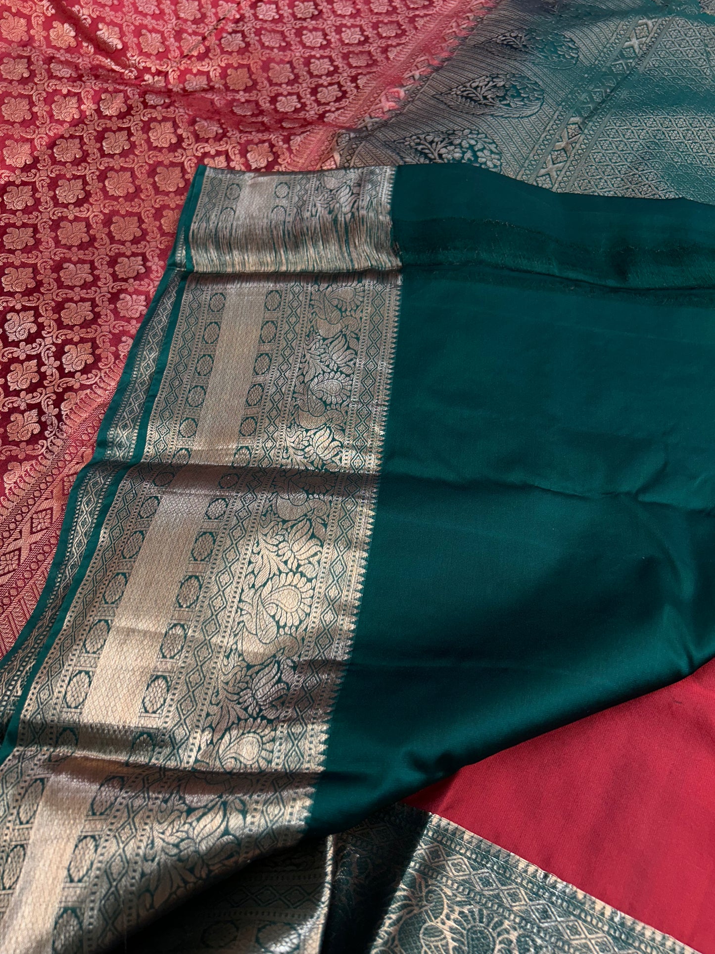 Brocket Kanjiwaram Saree