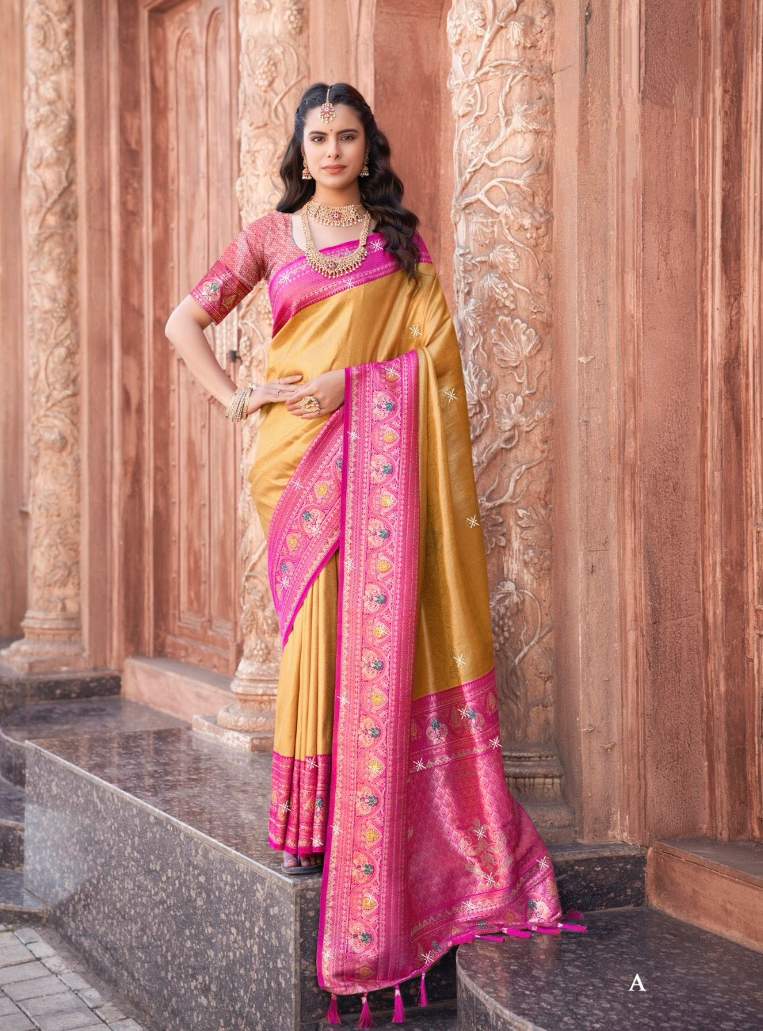 Swarovski Tissue Paithani Saree
