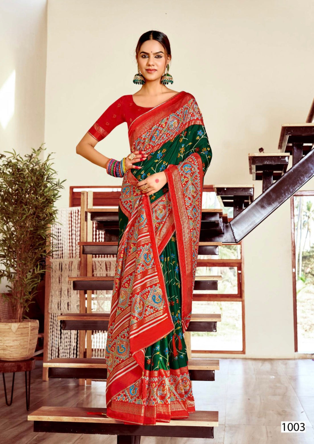 Patola With Flower Design Saree