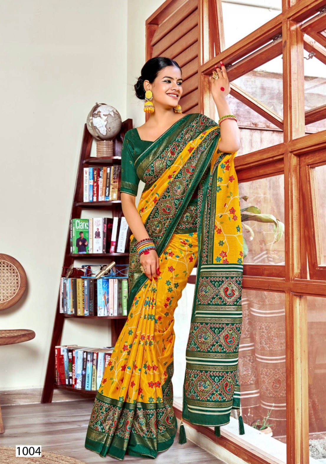 Patola With Flower Design Saree