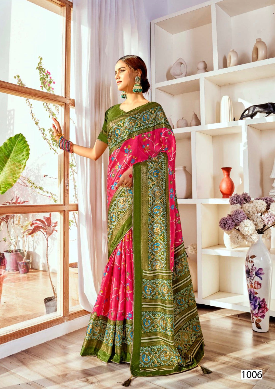 Patola With Flower Design Saree
