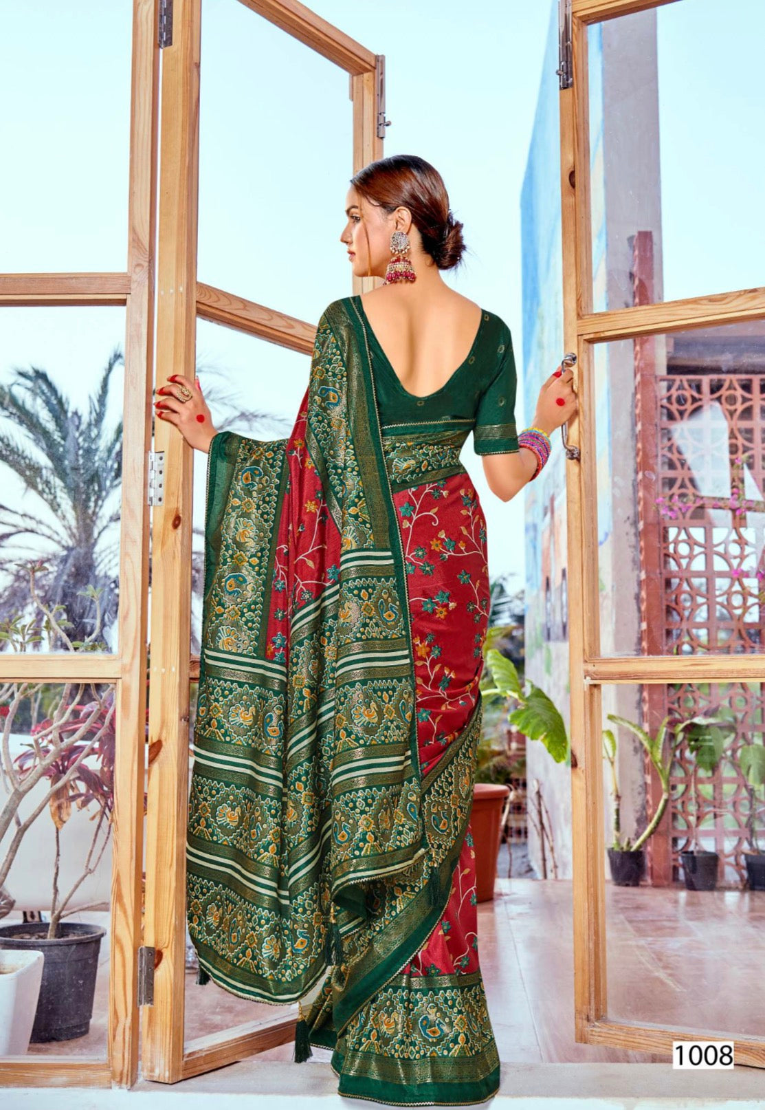 Patola With Flower Design Saree
