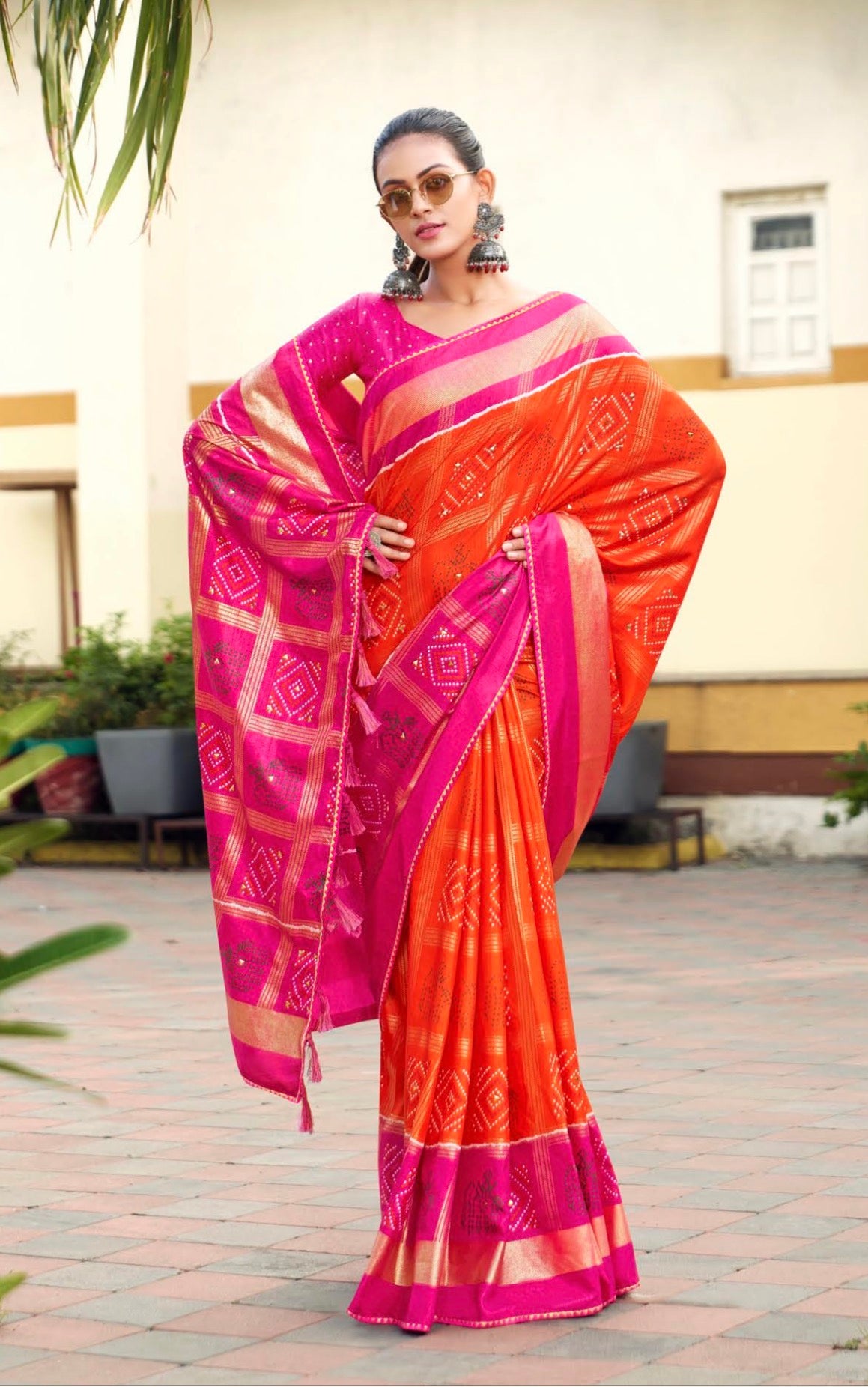 Fancy Bandhani Saree