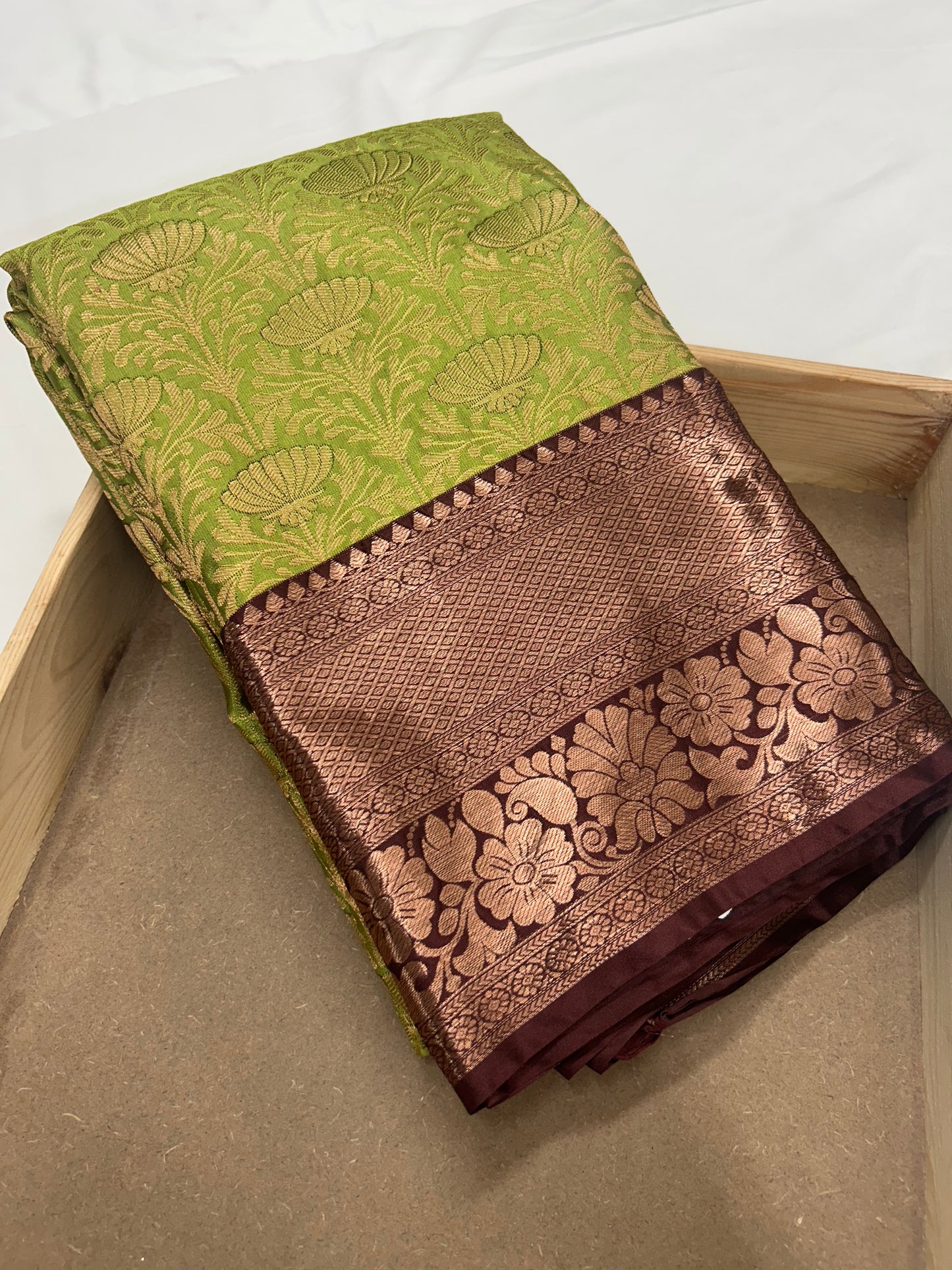 Brocket Kanjivaram Saree