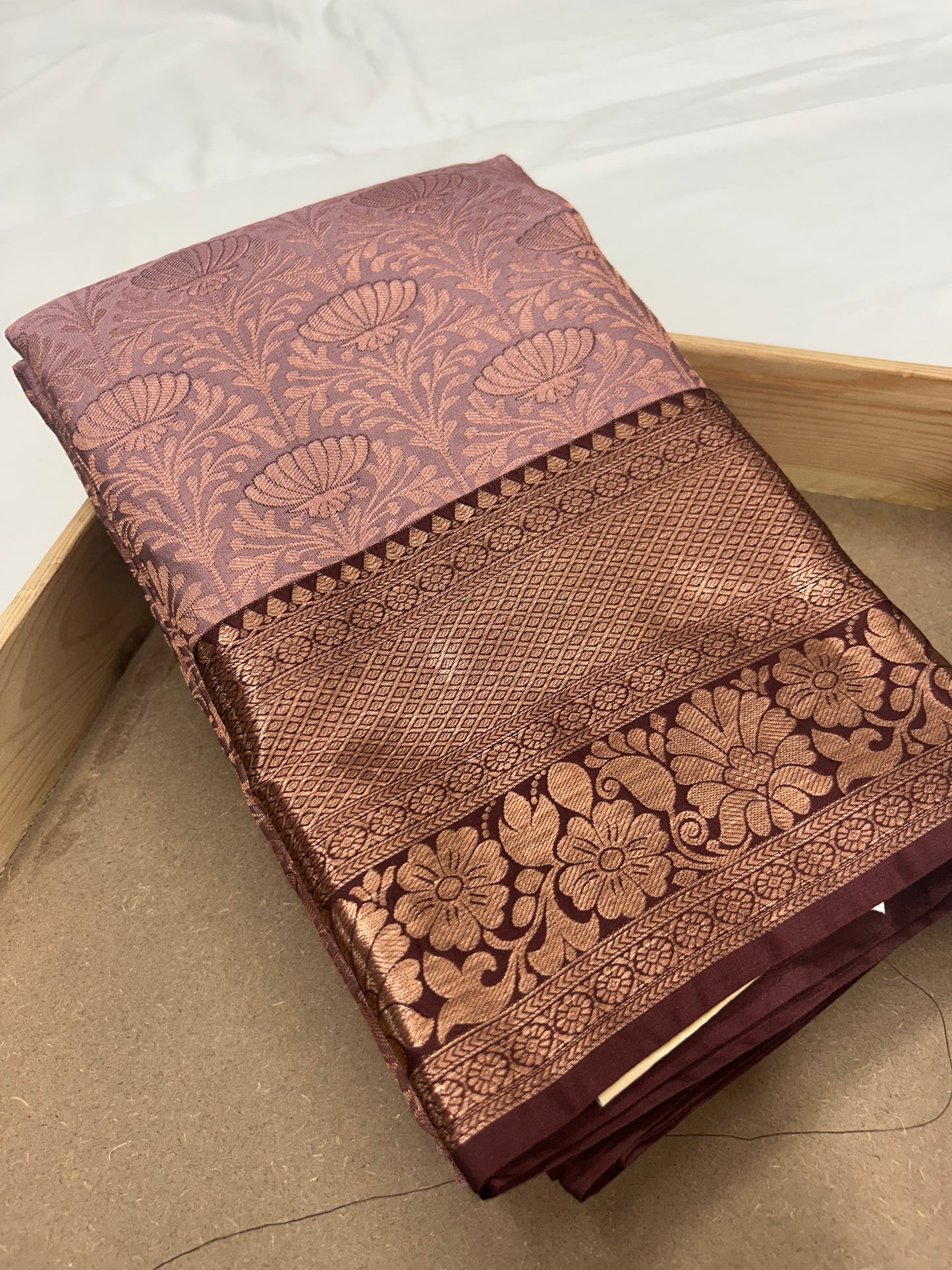 Brocket Kanjivaram Saree