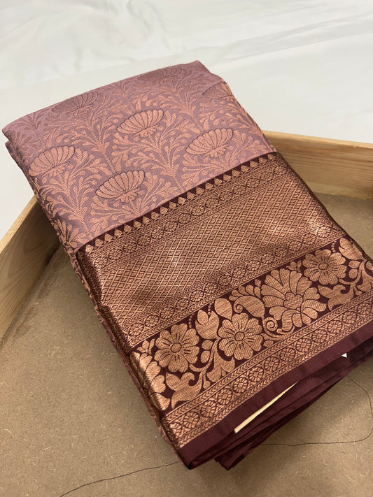 Brocket Kanjivaram Saree