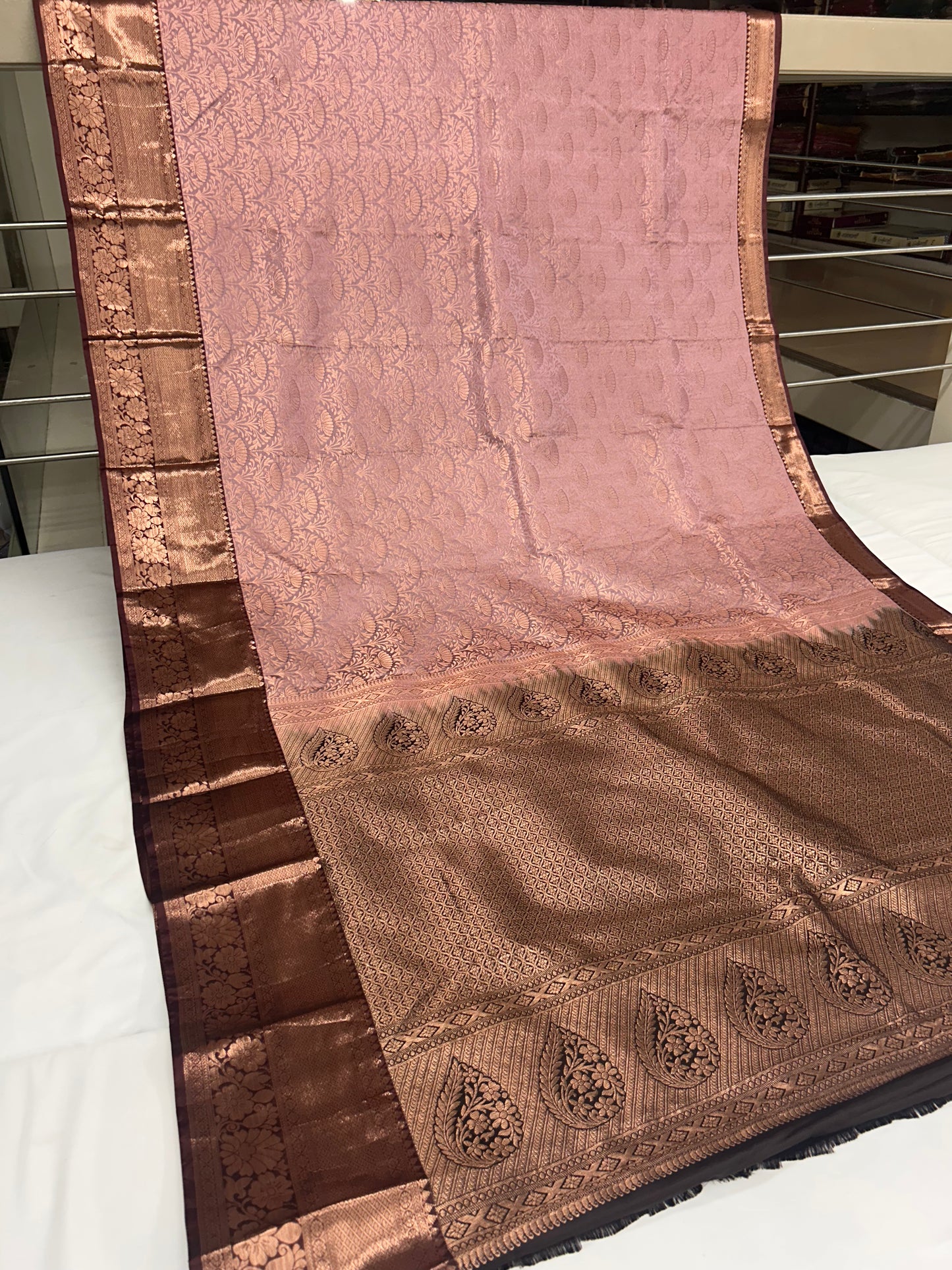 Brocket Kanjivaram Saree