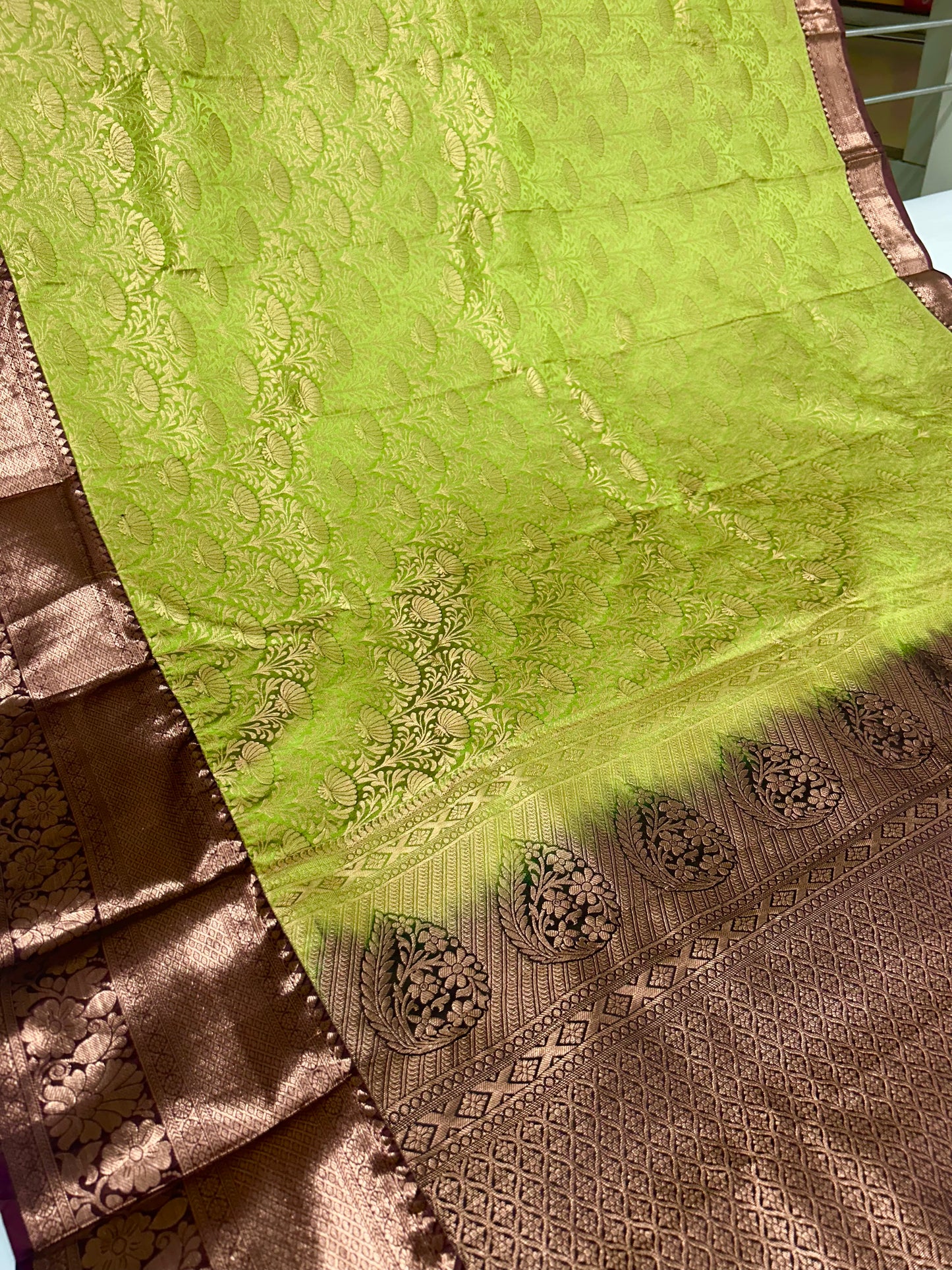 Brocket Kanjivaram Saree