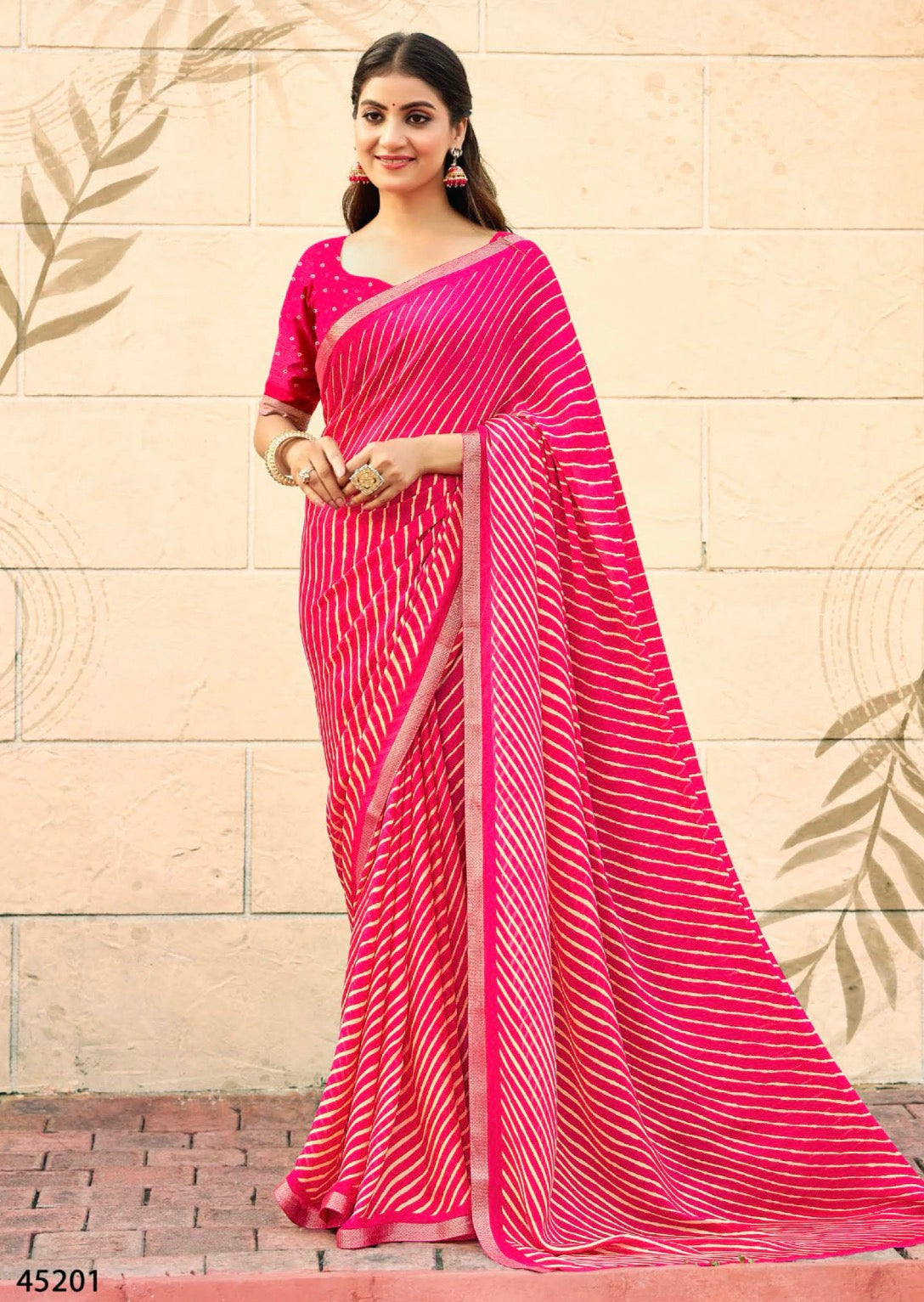 Lehairiya Malmal Saree