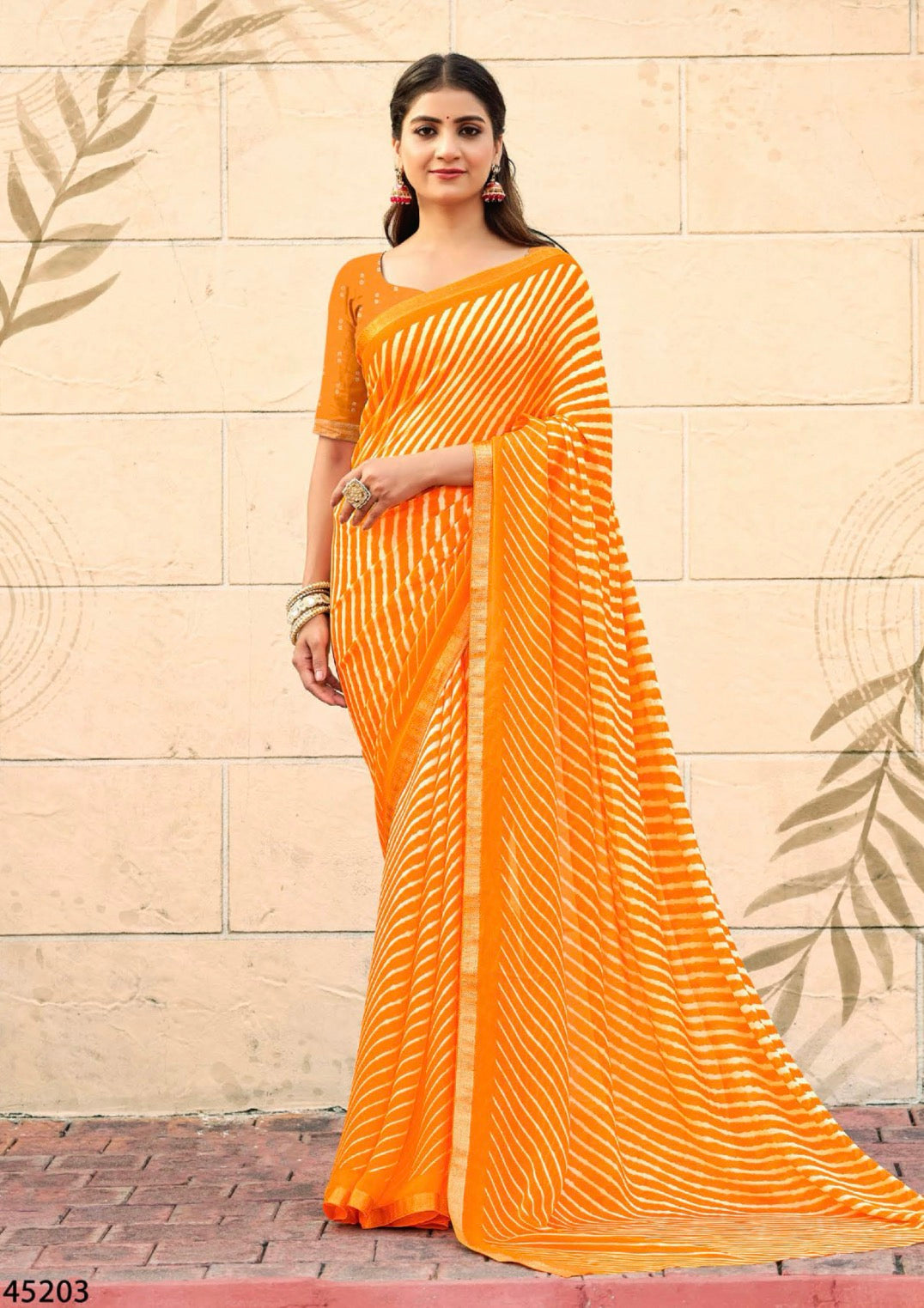 Lehairiya Malmal Saree
