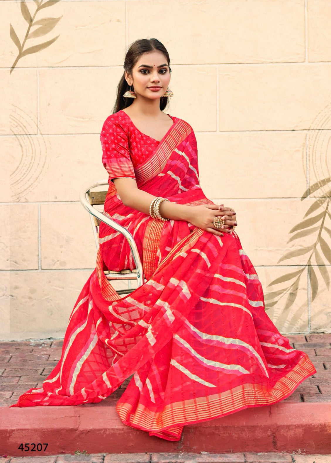 Lehairiya Malmal Saree