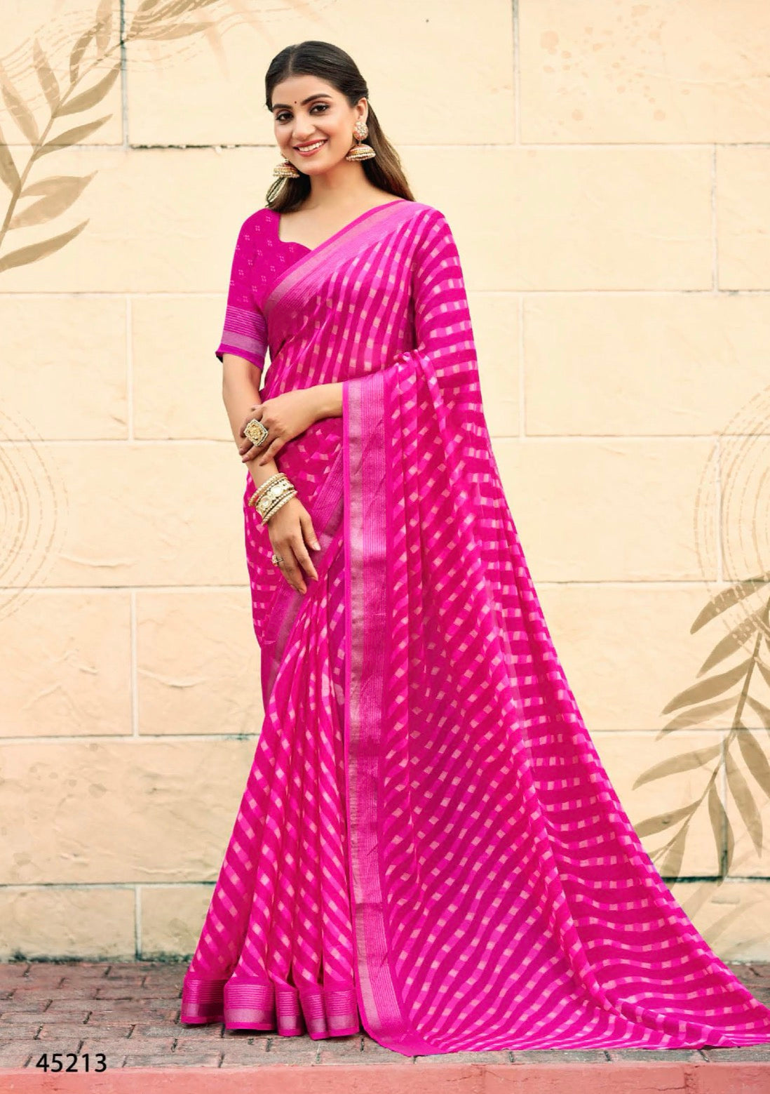 Lehairiya Malmal Saree